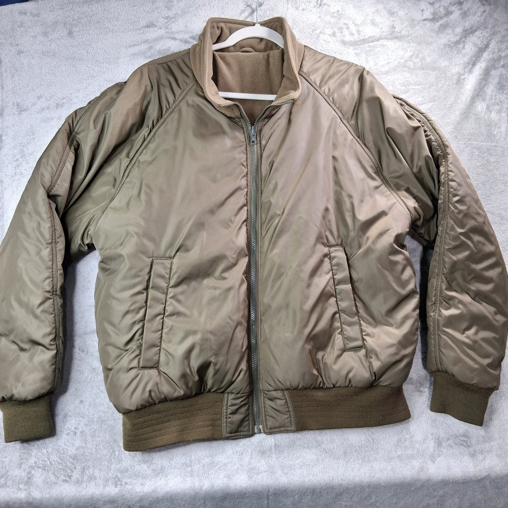 Cabelas Thinsulate Ultra Bomber Jacket Mens XL Reg Olive Drab Green Puffer